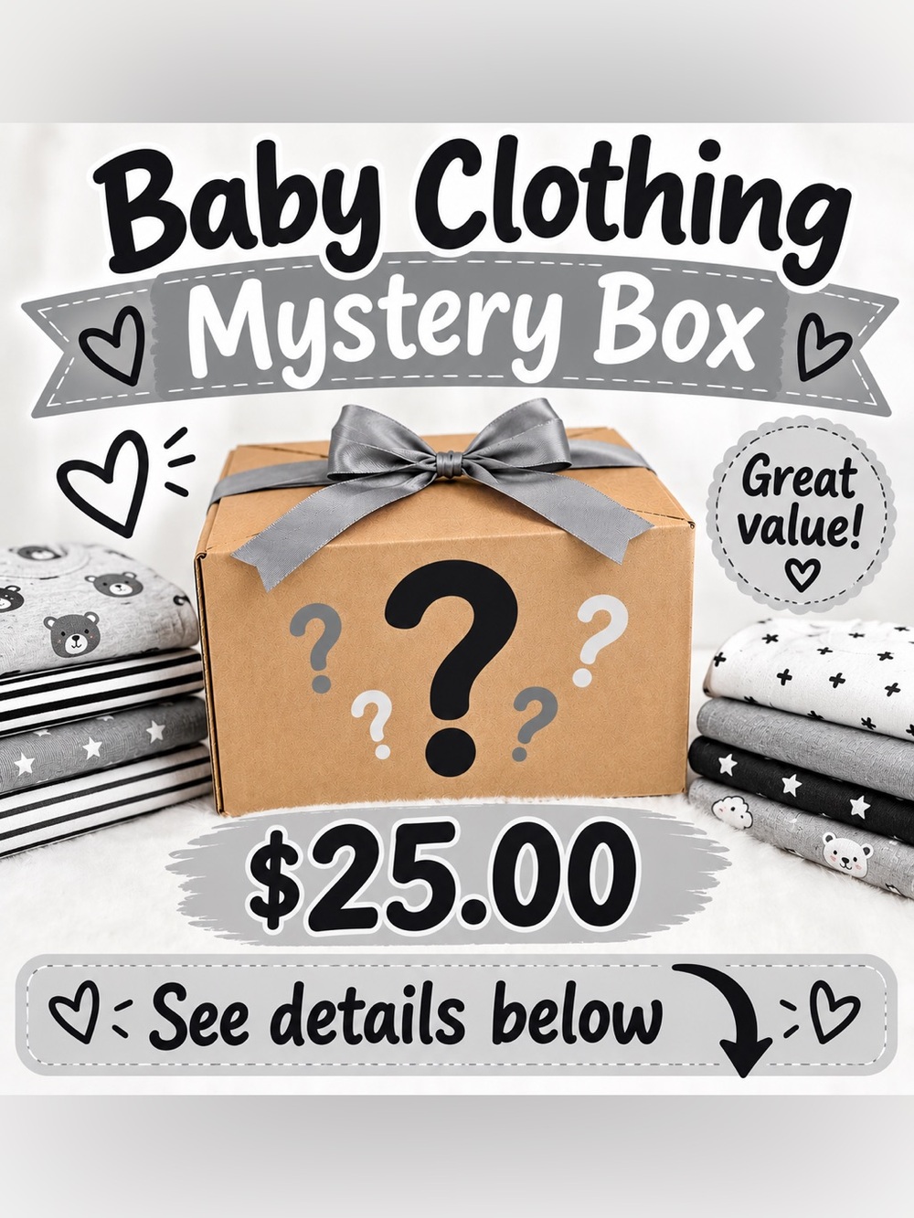 Gender Neutral Clothing Mystery Bundle - Amazing Deal !